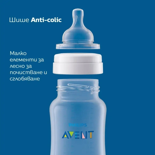 Бебешко шише за хранене Anti-Colic 260 мл, биберон поток 2 PAT69397
