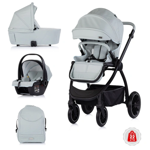 Бебешка комбинирана количка 3 в 1 Престиж матча PAT69561