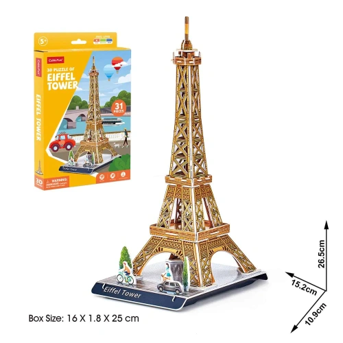 Детски занимателен пъзел 3D Eiffel Tower 31ч. PAT69644