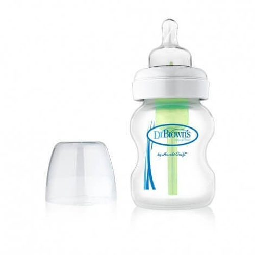 Бебешко шише DrBrown's Wide-Neck Options 150 ml  биберон размер1 | P45033