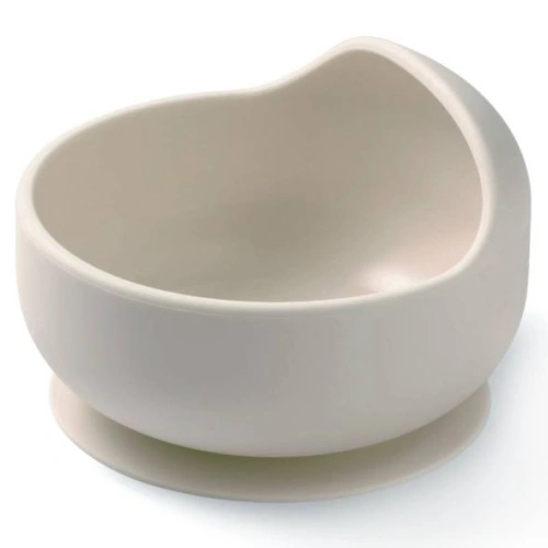 Бежова бебешка силиконова купа с вендуза PAT70990