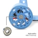 Детска тротинетка с 3 колела и седалка Speedster Blue  - 13