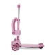 Детска розова сгъваема тротинетка Swiftie LED/Music Pink  - 5