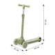 Детска зелена тротинетка със светещи гуми Jetster Green  - 6