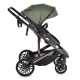 Бебешка стилна комбинирана количка All road Dark-green  - 6