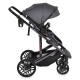Бебешка стилна и практична комбинирана количка All road Grey  - 6