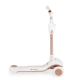 Детска бяла тротинетка с регулируем сенник Cornet 6в1 white  - 9