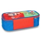 Празен ученически детски овален несесер Super Mario Red/Blue  - 4