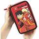 Детски пълен ученически несесер с 3 отделения One Piece Red  - 2
