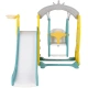 Детска пързалка 3 в 1 С люлка и кош за топка Мулти  - 3