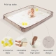 Бебешка двустранна подложка Fold ′n Fun Бял 150 x 180 см  - 3