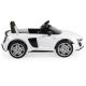 Детска бяла акумулаторна кола със светлини Audi R8 Spyder  - 3