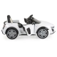 Детска бяла акумулаторна кола със светлини Audi R8 Spyder  - 4