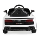 Детска бяла акумулаторна кола със светлини Audi R8 Spyder  - 6