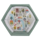 Бебешка зелена шестоъгълна кошара за игра Playbox  - 3