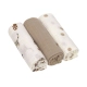 Сет бебешки пелени Swaddle & Burp Little Mateys royal blue  - 1