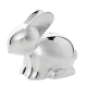Подаръчна посребрена касичка зайче - Rabbit  - 2