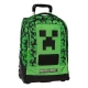 Ученическа раница на колела Minecraft Premium Creepers  - 1