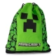 Детска зелена торба за спорт Minecraft Creepers  - 1