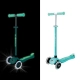 Детска тротинетка Primo Plus Glow Lights Ментов цвят  - 7