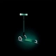 Детска сгъваема тротинетка Elite Glow Lights Ментова  - 8