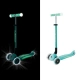 Детска сгъваема тротинетка Elite Glow Lights Ментова  - 9