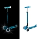 Детска сгъваема тротинетка Elite Glow Lights Петролено синя  - 9