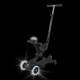 Детска черна тротинетка 5в1 Go Up Deluxe Lights 360°  - 11