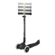 Детска черна тротинетка 5в1 Go Up Deluxe Lights 360°  - 8