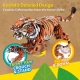 Детски 3D занимателен пъзел Wild Animals Сибирски тигър 87ч.  - 3