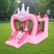 Детски розов батут замък Princess с пързалка 285x210x220  - 2