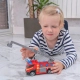 Детска играчка Червена пожарна кола със звук и светлина  - 2