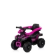 Детска розова количка за яздене с дръжка ATV  - 2