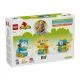 Детски занимателен комплект Duplo Животни на колела 3в1  - 2
