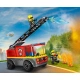 Детска играчка City Пожарникарски камион със стълба  - 4