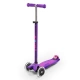 Детска лилава тротинетка с 3 колела Maxi Deluxe LED Purple  - 1