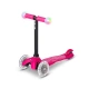 Детска тротинетка с 3 колела Mini2Grow Deluxe Magic LED Pink  - 3