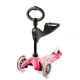 Детска розова тротинетка с 3 колела Mini 3in1 Deluxe Pink  - 2