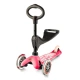 Детска розова тротинетка с 3 колела Mini 3in1 Deluxe Pink  - 3