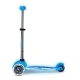 Детска синя тротинетка Mini Deluxe Glow LED Plus Artic Blue  - 2