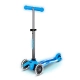 Детска синя тротинетка Mini Deluxe Glow LED Plus Artic Blue  - 1