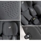 Детски сив стол за кола Ebony I-Spin XL 40-150 см  - 2