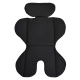 Детски стол за кола с 2 играчки Rock 76-150см Midnight-black  - 5