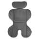 Детски сив стол за кола с 2 играчки Rock 76-150см Space-grey  - 5