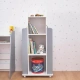 Детска дървена секция на 4 нива с рафтове Rocket White/Gray  - 11