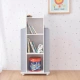 Детска дървена секция на 4 нива с рафтове Rocket White/Gray  - 12