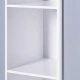 Детска дървена секция на 4 нива с рафтове Rocket White/Gray  - 10