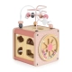 Бебешки дървен сортер куб W11B316C-розов  - 2