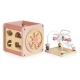 Бебешки дървен сортер куб W11B316C-розов  - 3