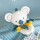 Бебешка плюшена играчка за гушкане коала с кърпа 25 см  - 3
